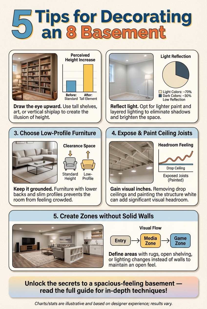 5 Tips for Decorating an 8 Basement - photo 3