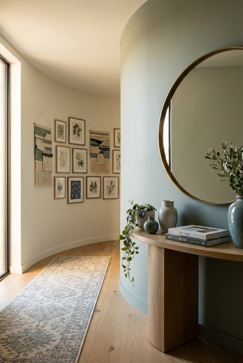 Decorate a Curved Wall Entry Curved Wall: 7 Fixes That Fill It Without Chaos