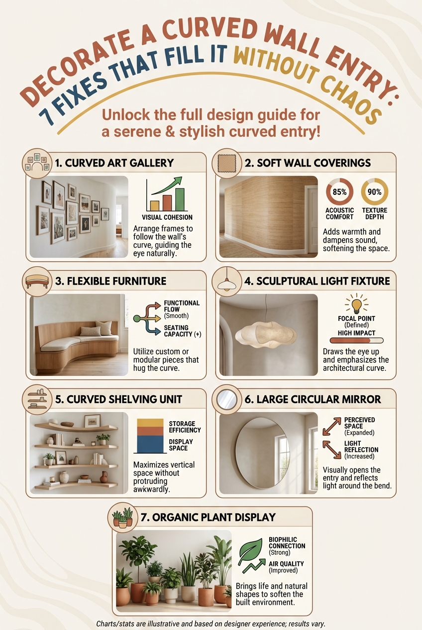 Decorate a Curved Wall Entry Curved Wall: 7 Fixes That Fill It Without Chaos - photo 3