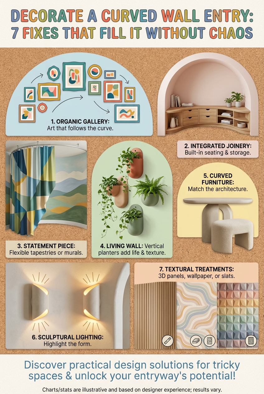 Decorate a Curved Wall Entry Curved Wall: 7 Fixes That Fill It Without Chaos - photo 4