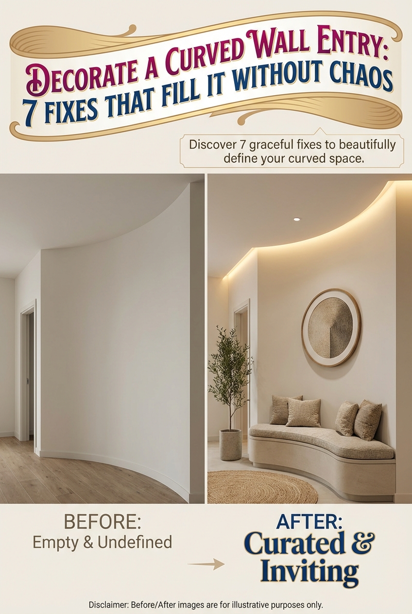 Decorate a Curved Wall Entry Curved Wall: 7 Fixes That Fill It Without Chaos - photo 5