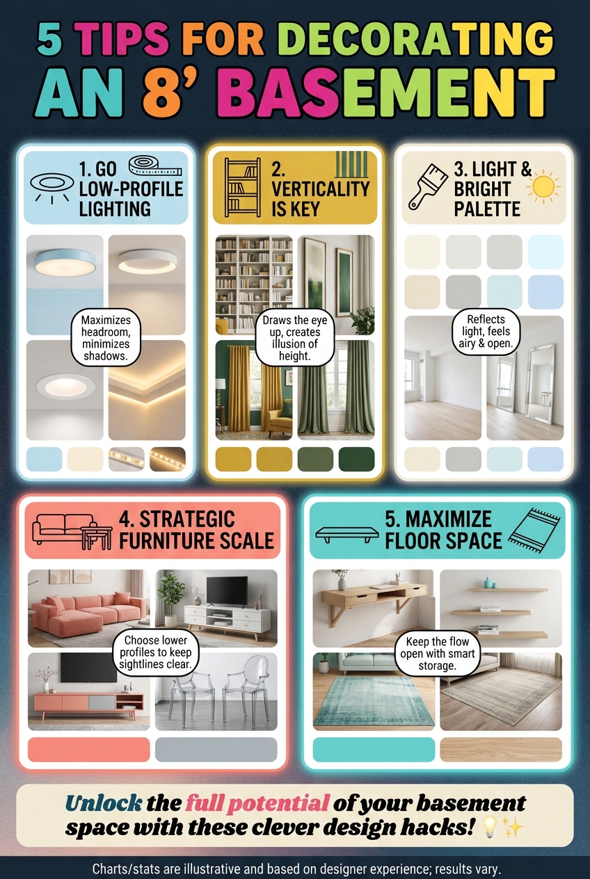 5 Tips for Decorating an 8 Basement - photo 4