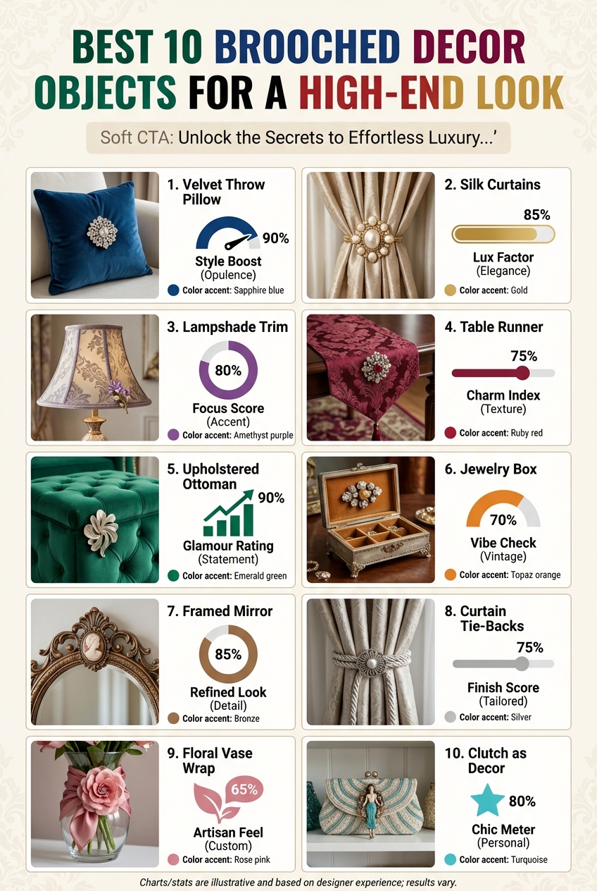 Best 10 Brooched Decor Objects for a High-End Look - photo 3