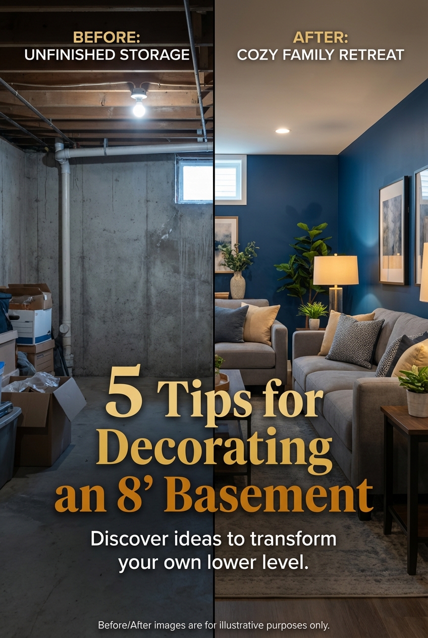 5 Tips for Decorating an 8 Basement - photo 5