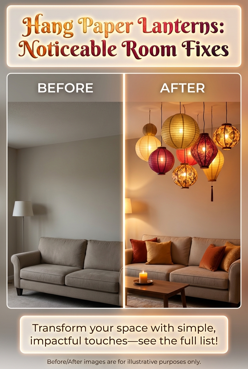 Hang Paper Lanterns – 9 Real – Room Fixes That Make a Noticeable Difference - photo 5