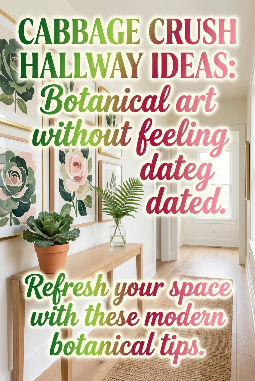 Cabbage Crush Hallway Ideas: Botanical art without feeling dated - photo 2