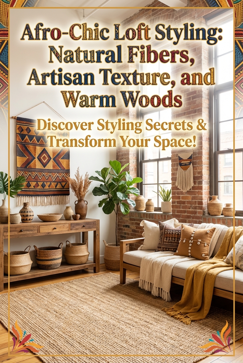 Afro-Chic Loft Styling: Natural Fibers, Artisan Texture, and Warm Woods - photo 2