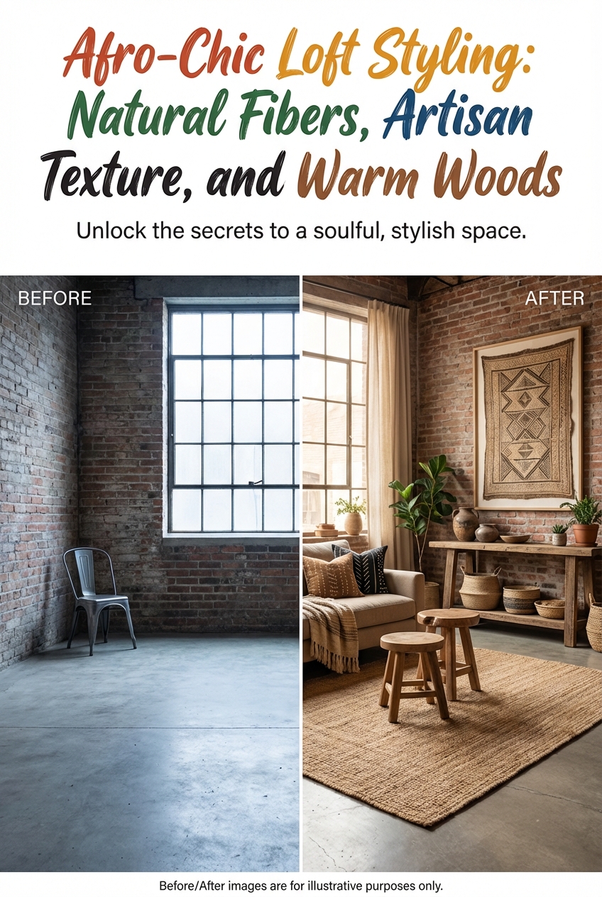 Afro-Chic Loft Styling: Natural Fibers, Artisan Texture, and Warm Woods - photo 5