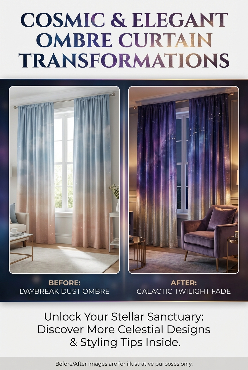 Ombre Curtain Ideas That Feel Cosmic and Elegant - photo 5