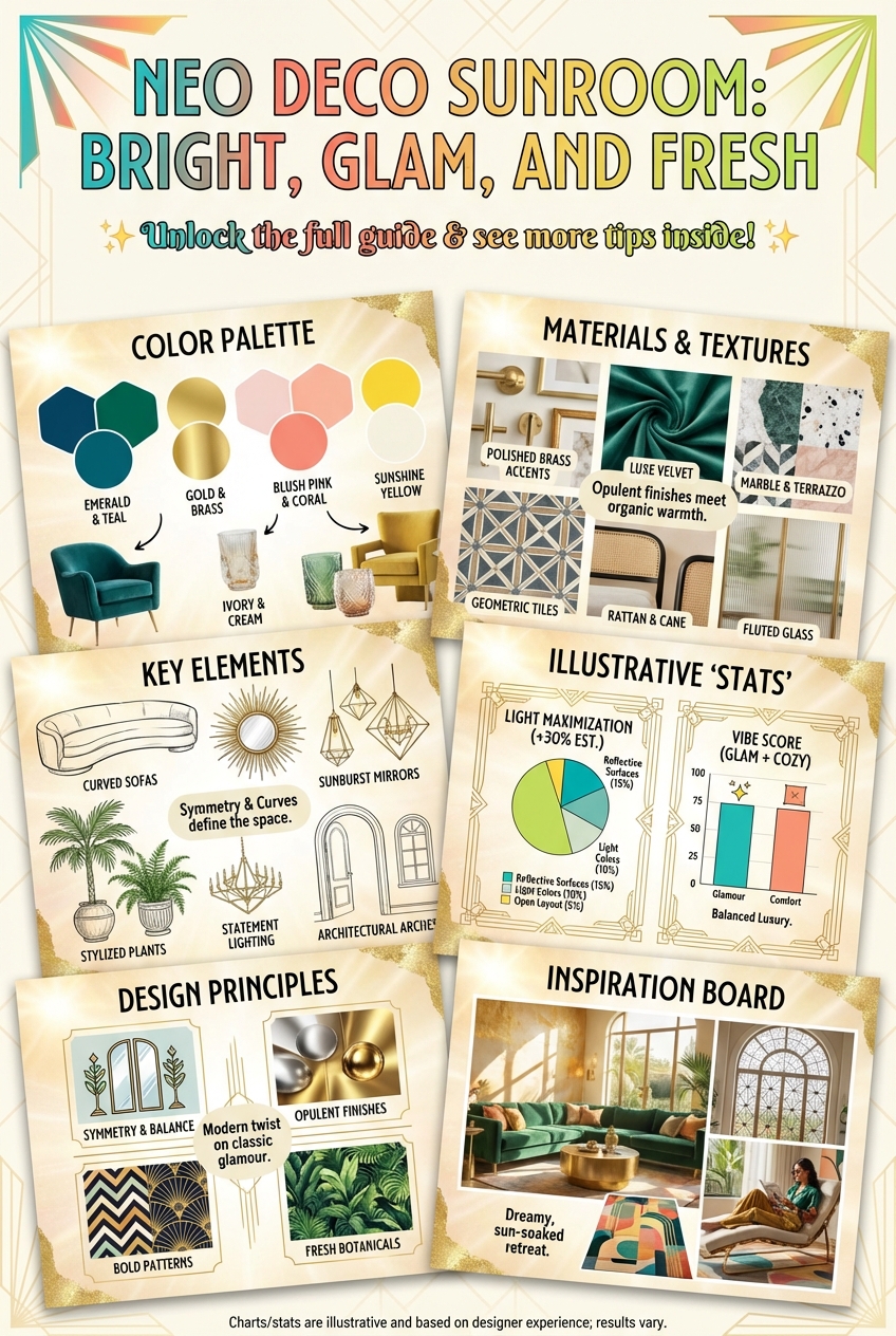 Neo Deco Decor for a Sunroom: Bright, Glam, and Fresh - photo 4