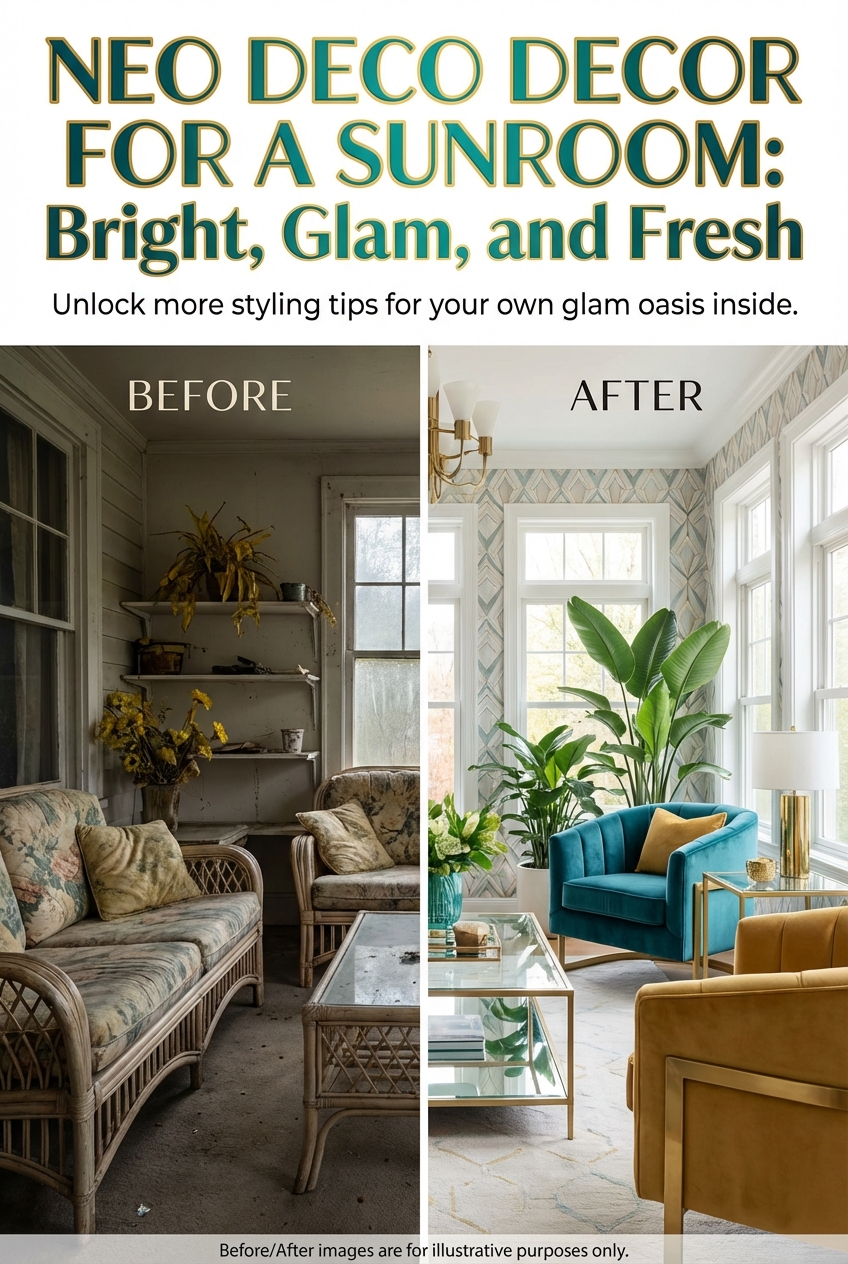 Neo Deco Decor for a Sunroom: Bright, Glam, and Fresh - photo 5