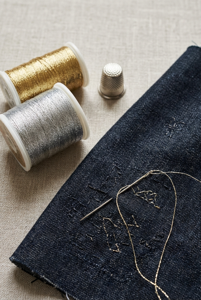 How to Add Metallic Thread Details Without Going Full Glitter