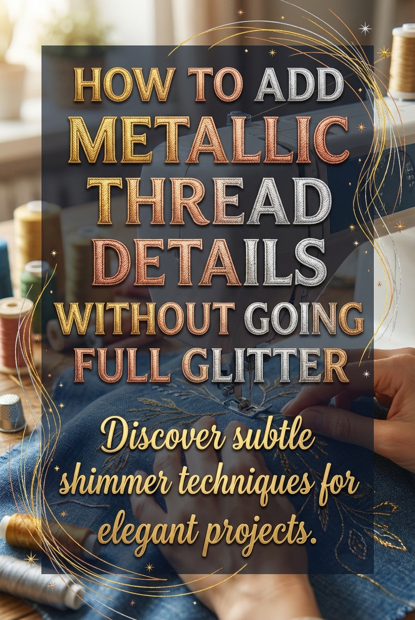 How to Add Metallic Thread Details Without Going Full Glitter - photo 2
