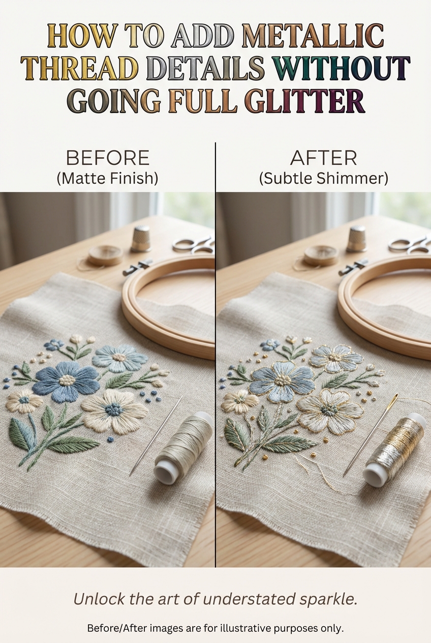 How to Add Metallic Thread Details Without Going Full Glitter - photo 5