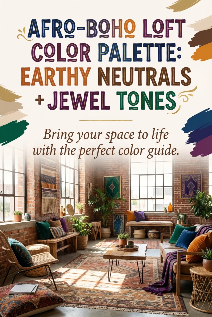 Afro-Boho Loft Color Palette: Earthy Neutrals + Jewel Tones - photo 2