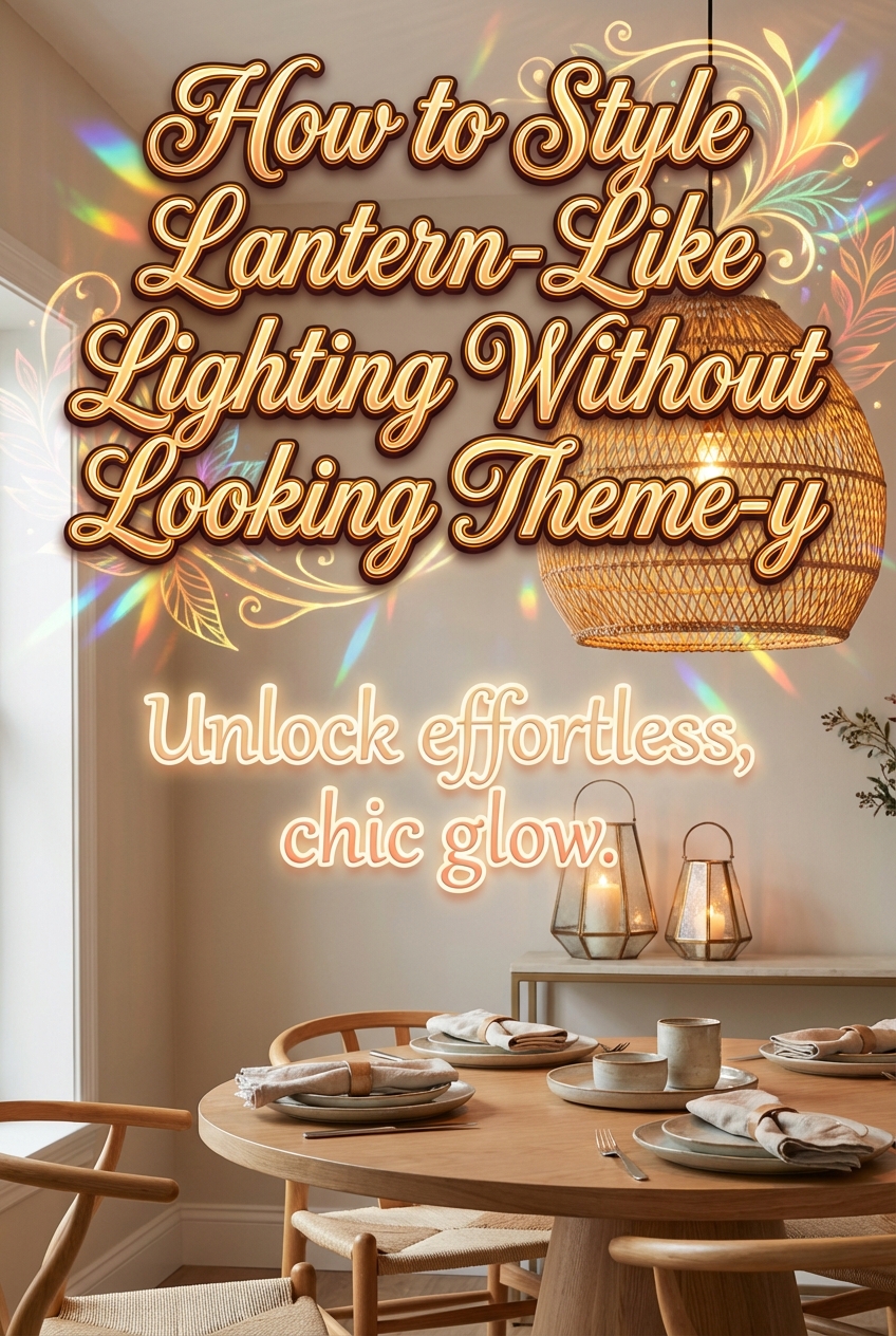 How to Style Lantern-Like Lighting Without Looking Theme-y - photo 2