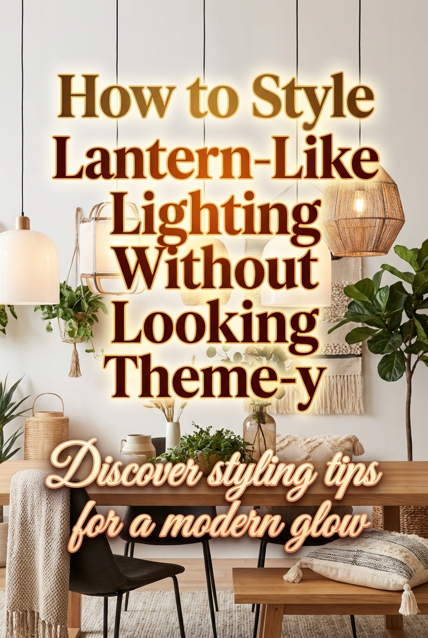 How to Style Lantern-Like Lighting Without Looking Theme-y - photo 2