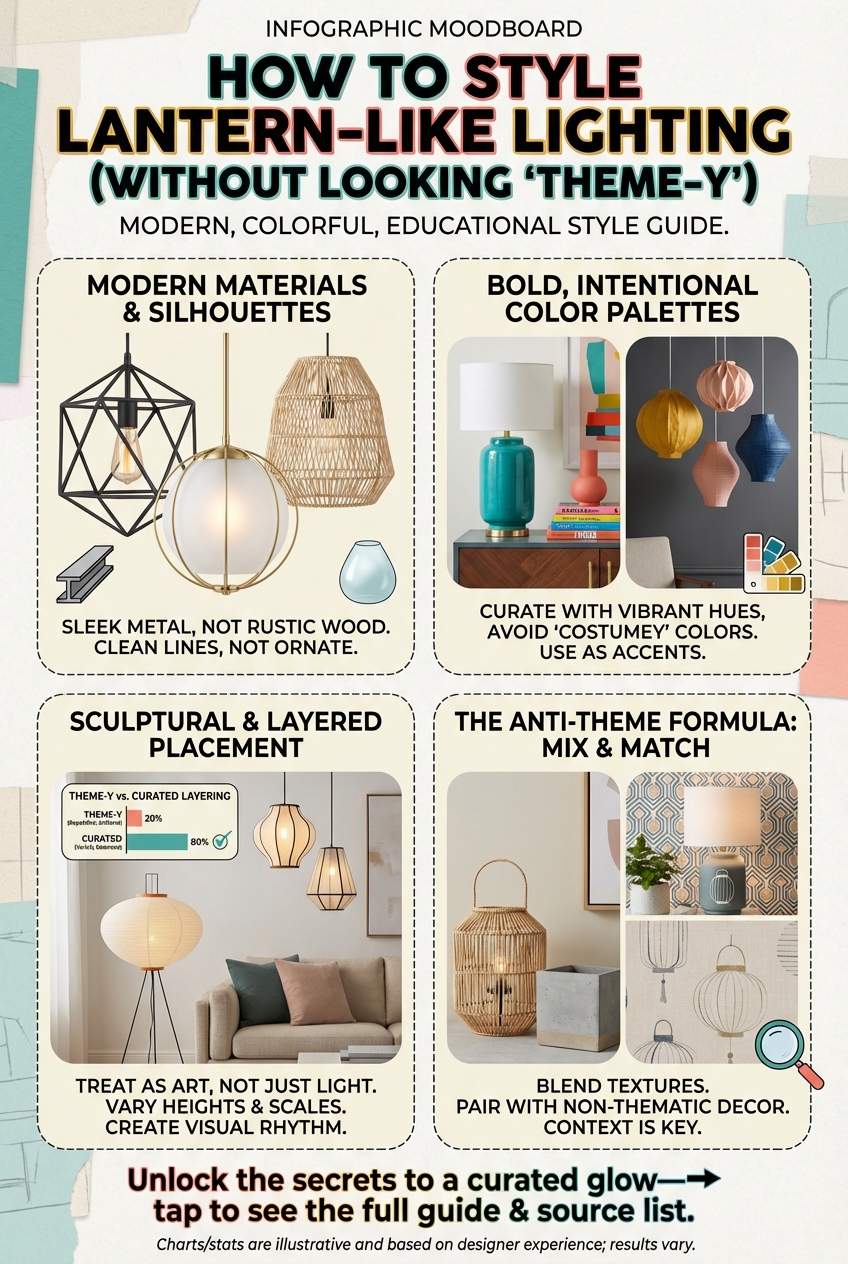 How to Style Lantern-Like Lighting Without Looking Theme-y - photo 4
