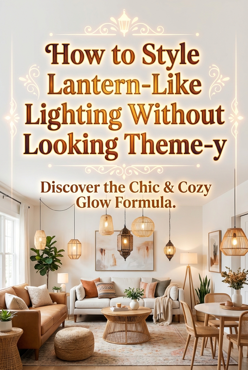 How to Style Lantern-Like Lighting Without Looking Theme-y - photo 2