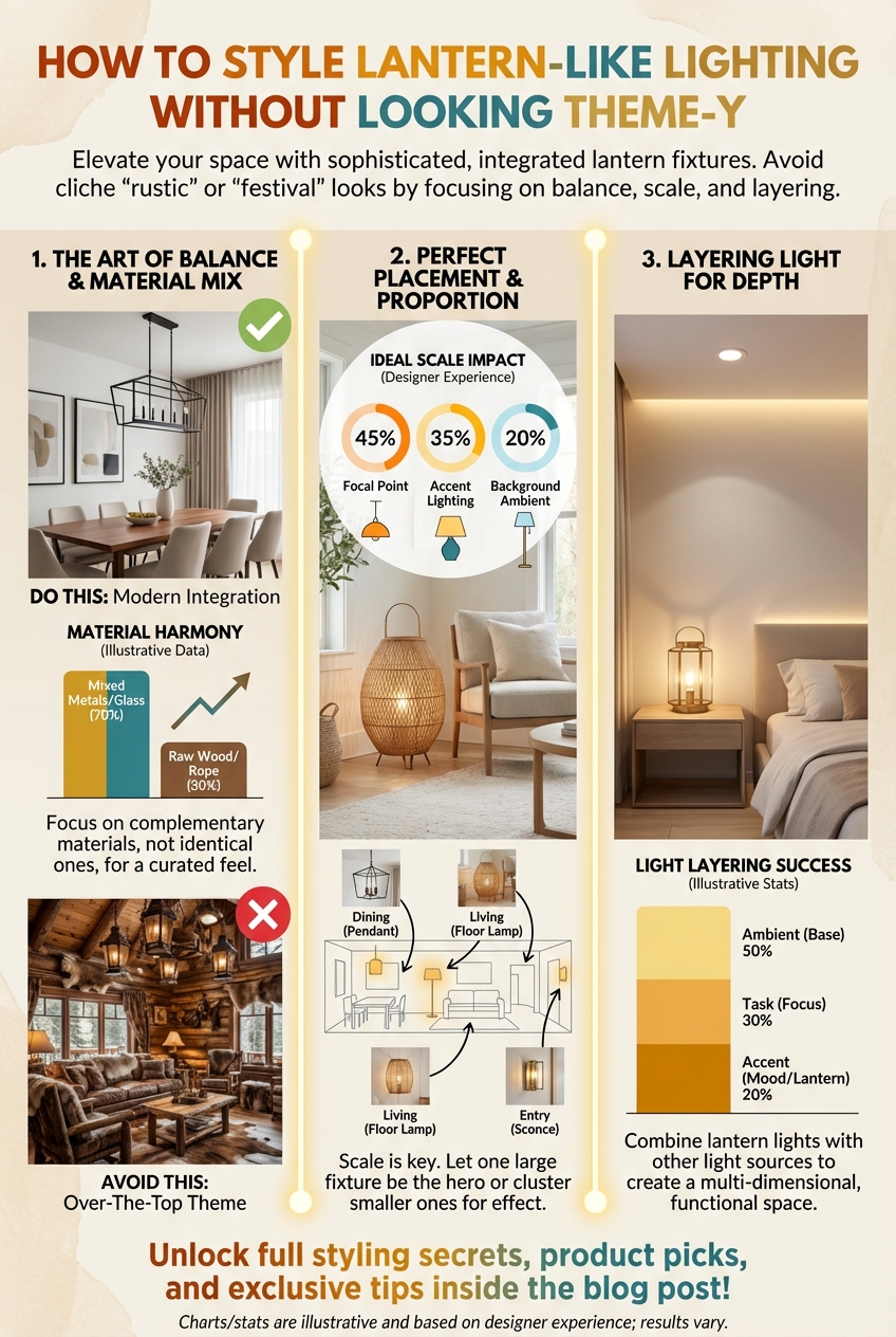 How to Style Lantern-Like Lighting Without Looking Theme-y - photo 3
