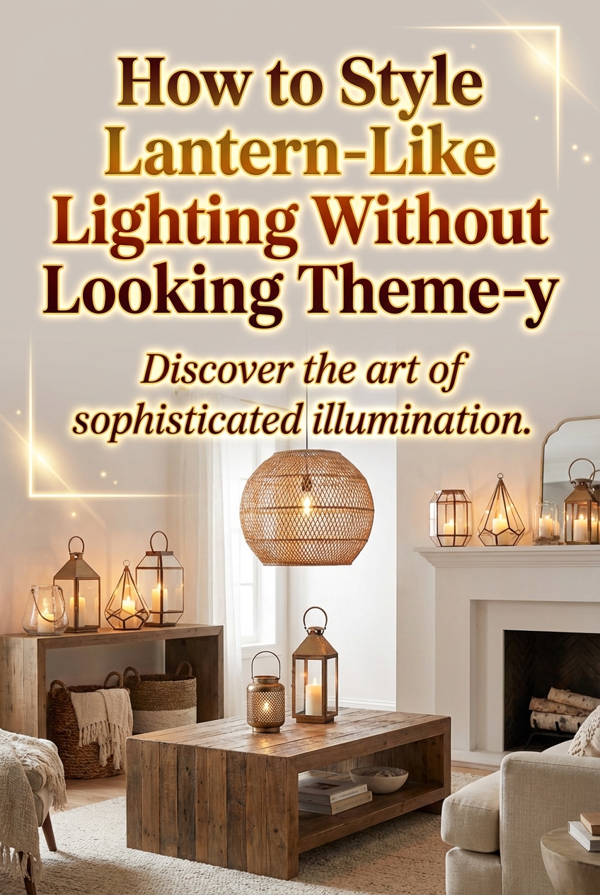 How to Style Lantern-Like Lighting Without Looking Theme-y - photo 2