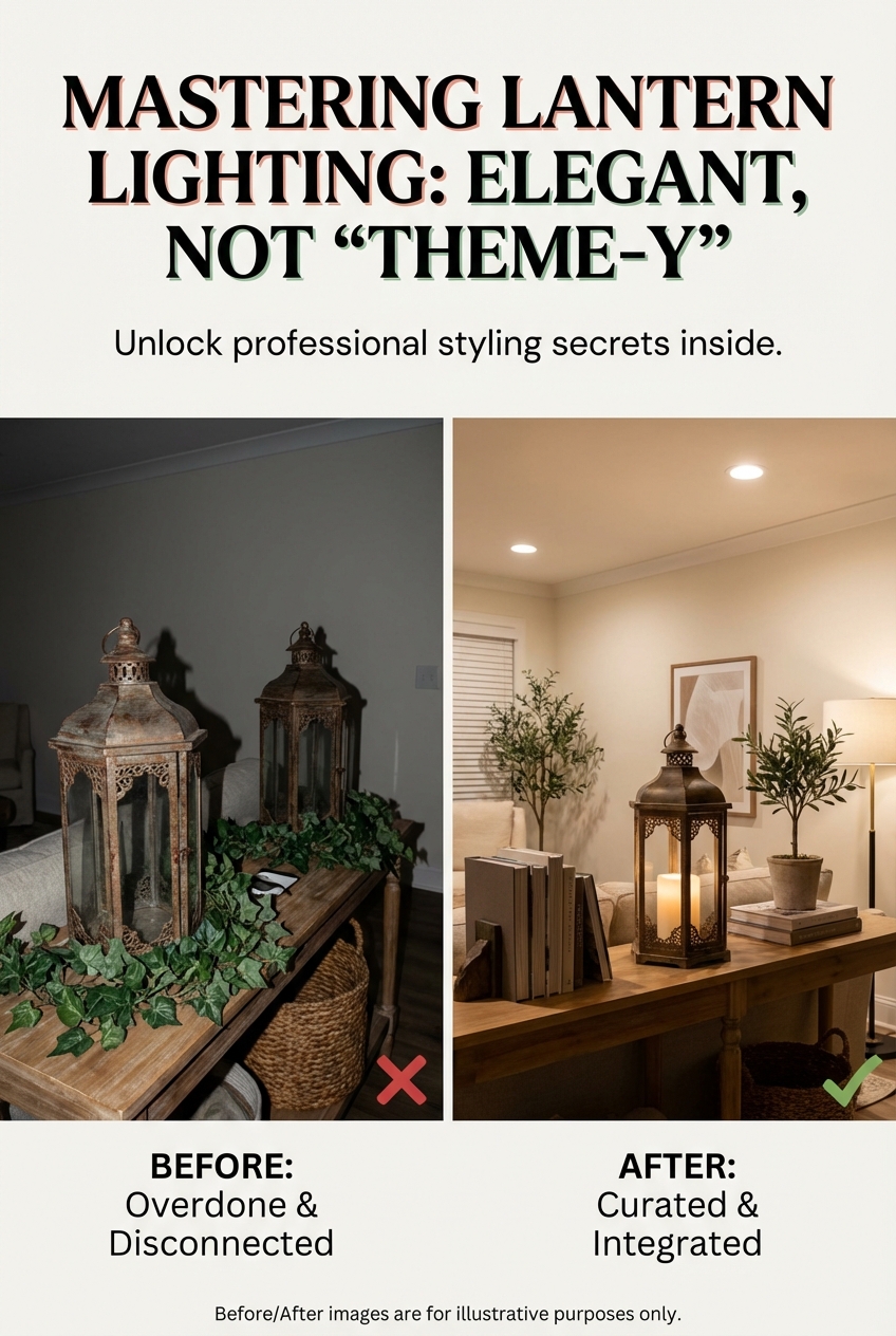 How to Style Lantern-Like Lighting Without Looking Theme-y - photo 5
