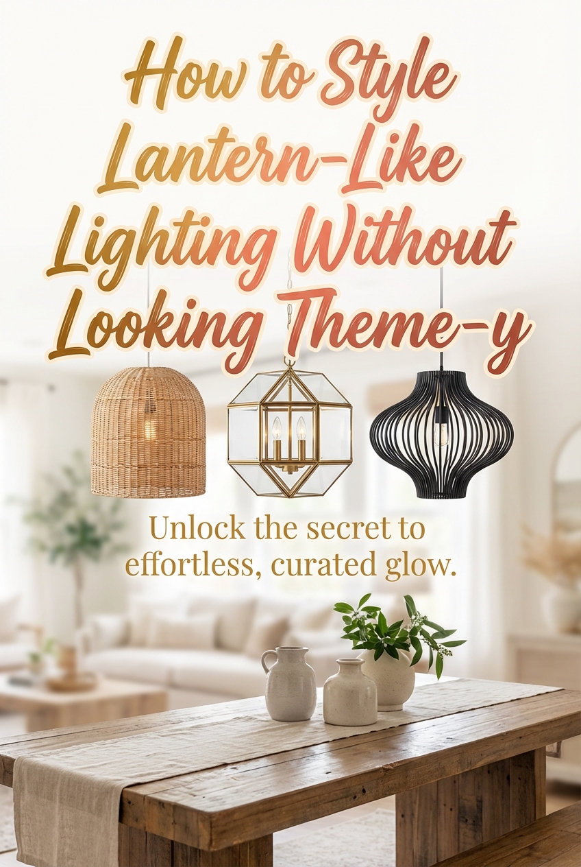 How to Style Lantern-Like Lighting Without Looking Theme-y - photo 2