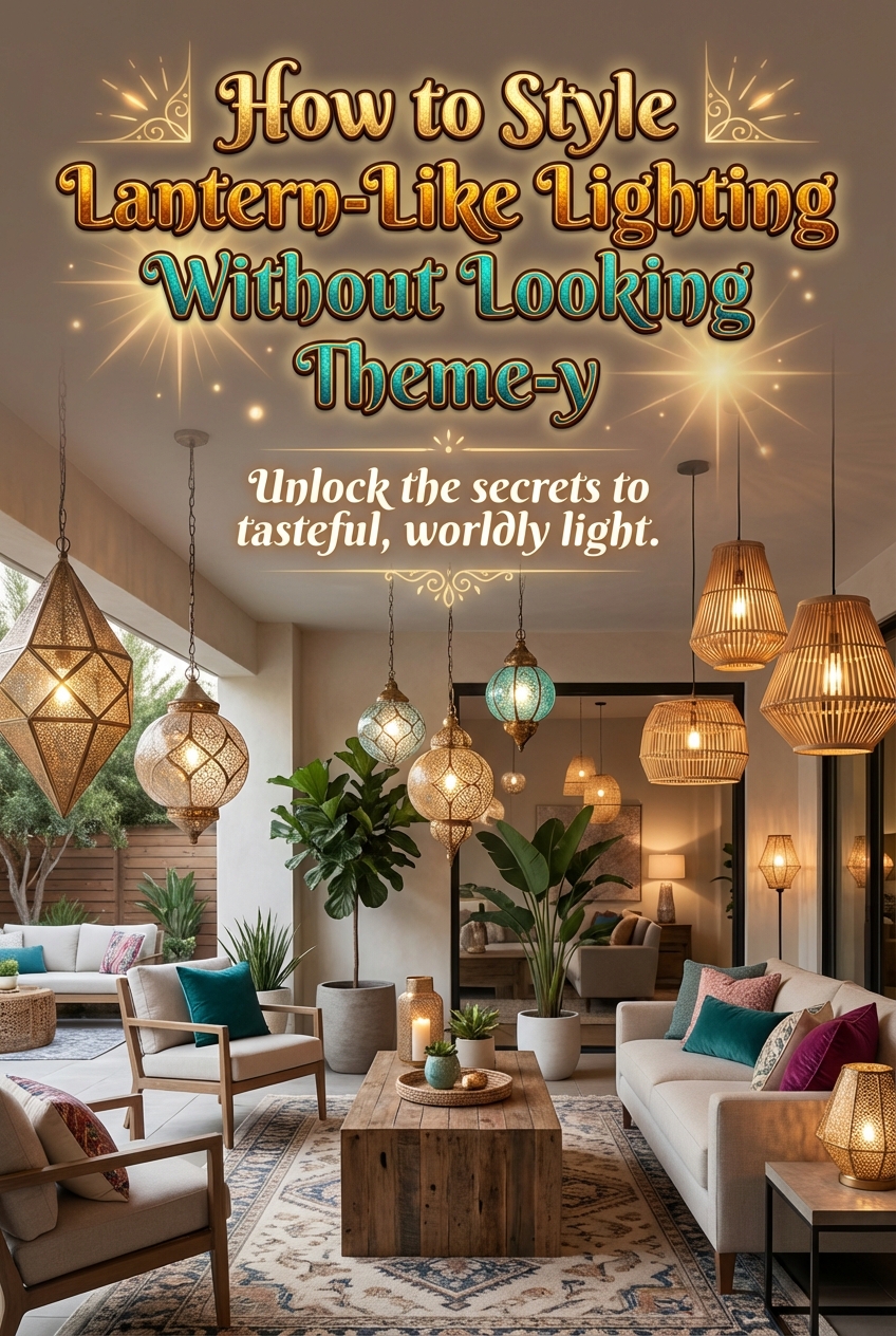 How to Style Lantern-Like Lighting Without Looking Theme-y - photo 2