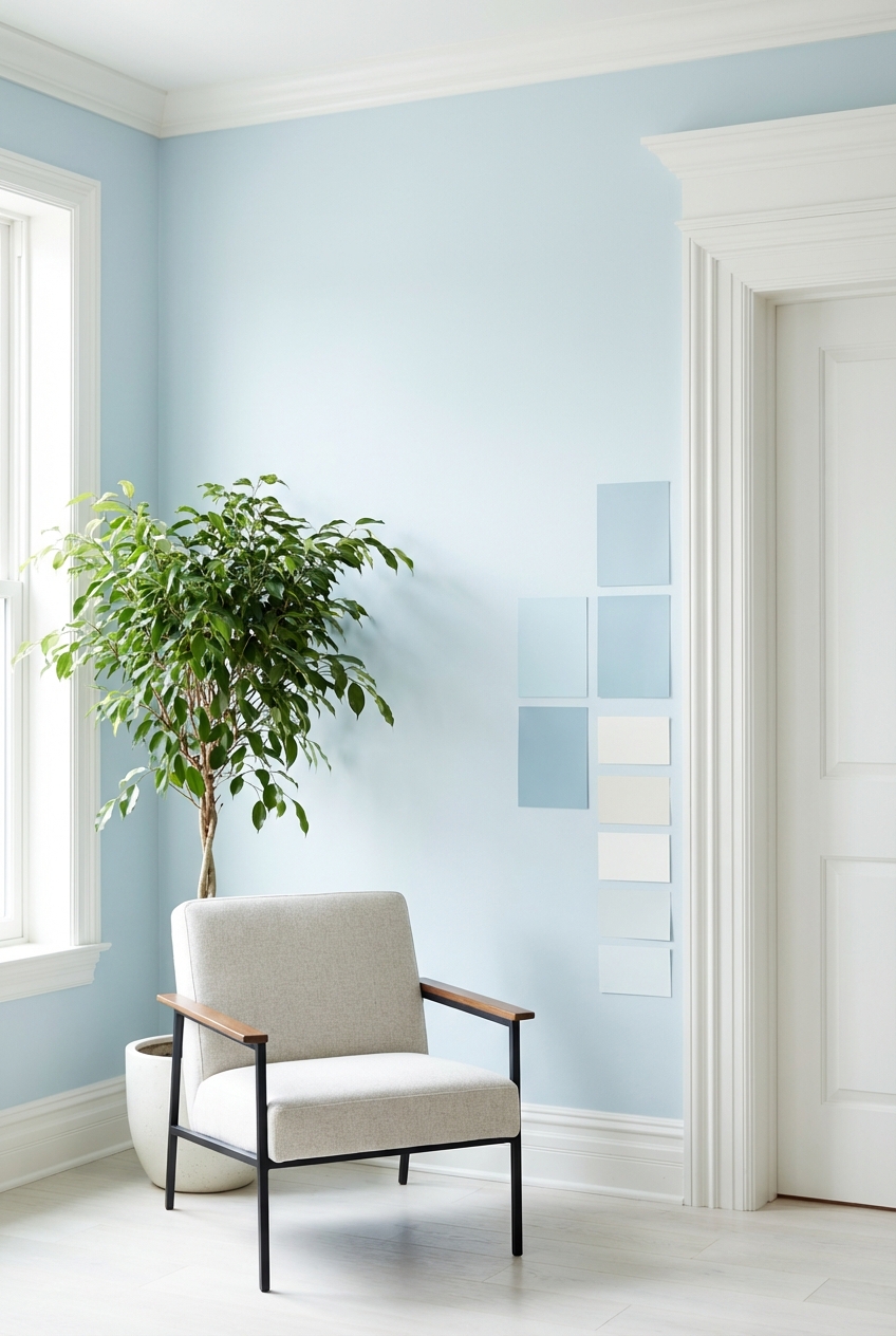 Cool Blue Paint Pairings: What Trim White Works Best with Icy Blues