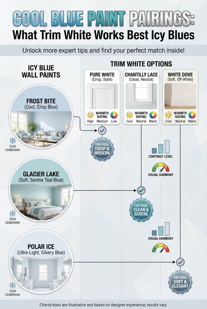 Cool Blue Paint Pairings: What Trim White Works Best with Icy Blues - photo 3
