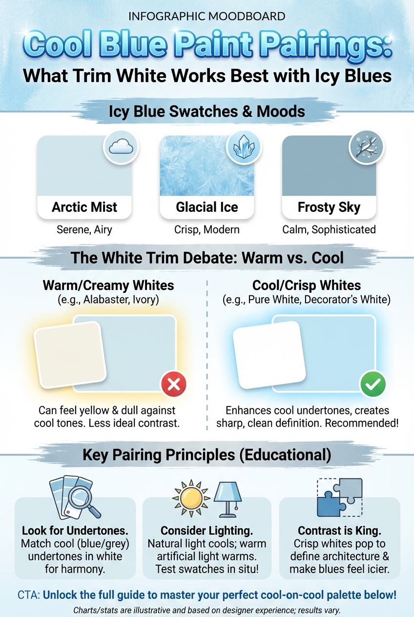 Cool Blue Paint Pairings: What Trim White Works Best with Icy Blues - photo 4