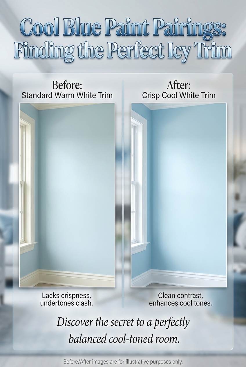 Cool Blue Paint Pairings: What Trim White Works Best with Icy Blues - photo 5