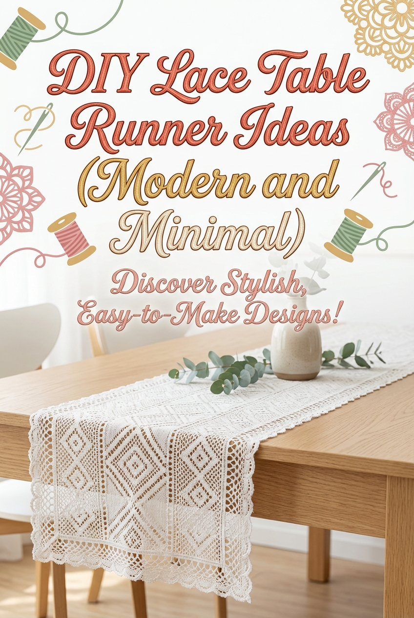 DIY Lace Table Runner Ideas (Modern and Minimal) - photo 2