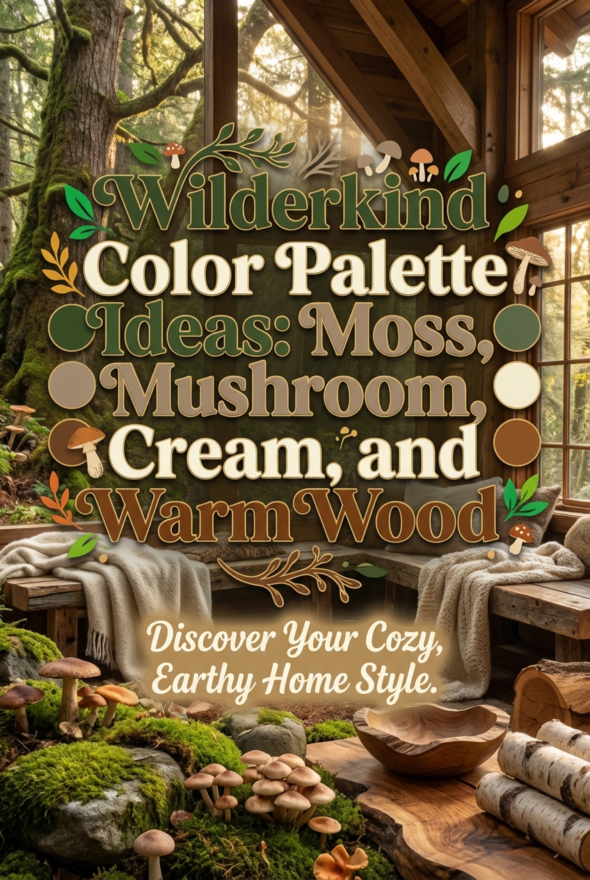 Wilderkind Color Palette Ideas: Moss, Mushroom, Cream, and Warm Wood - photo 2