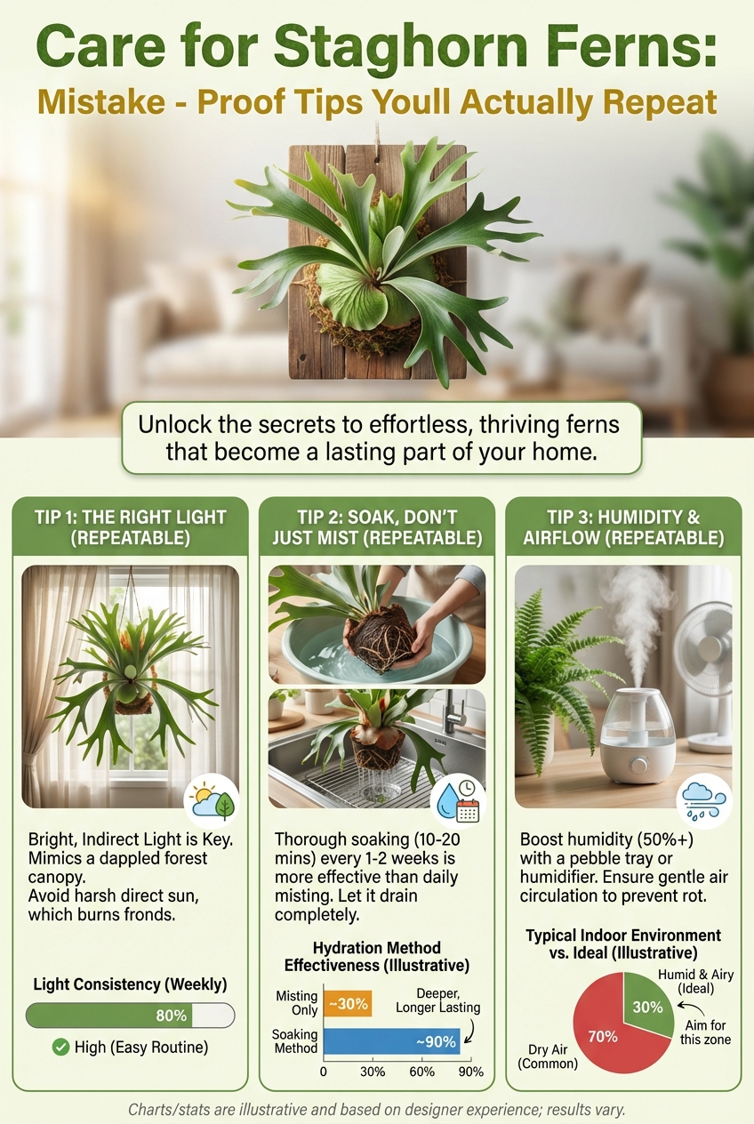 Care for Staghorn Ferns: Mistake – Proof Tips Youll Actually Repeat - photo 3