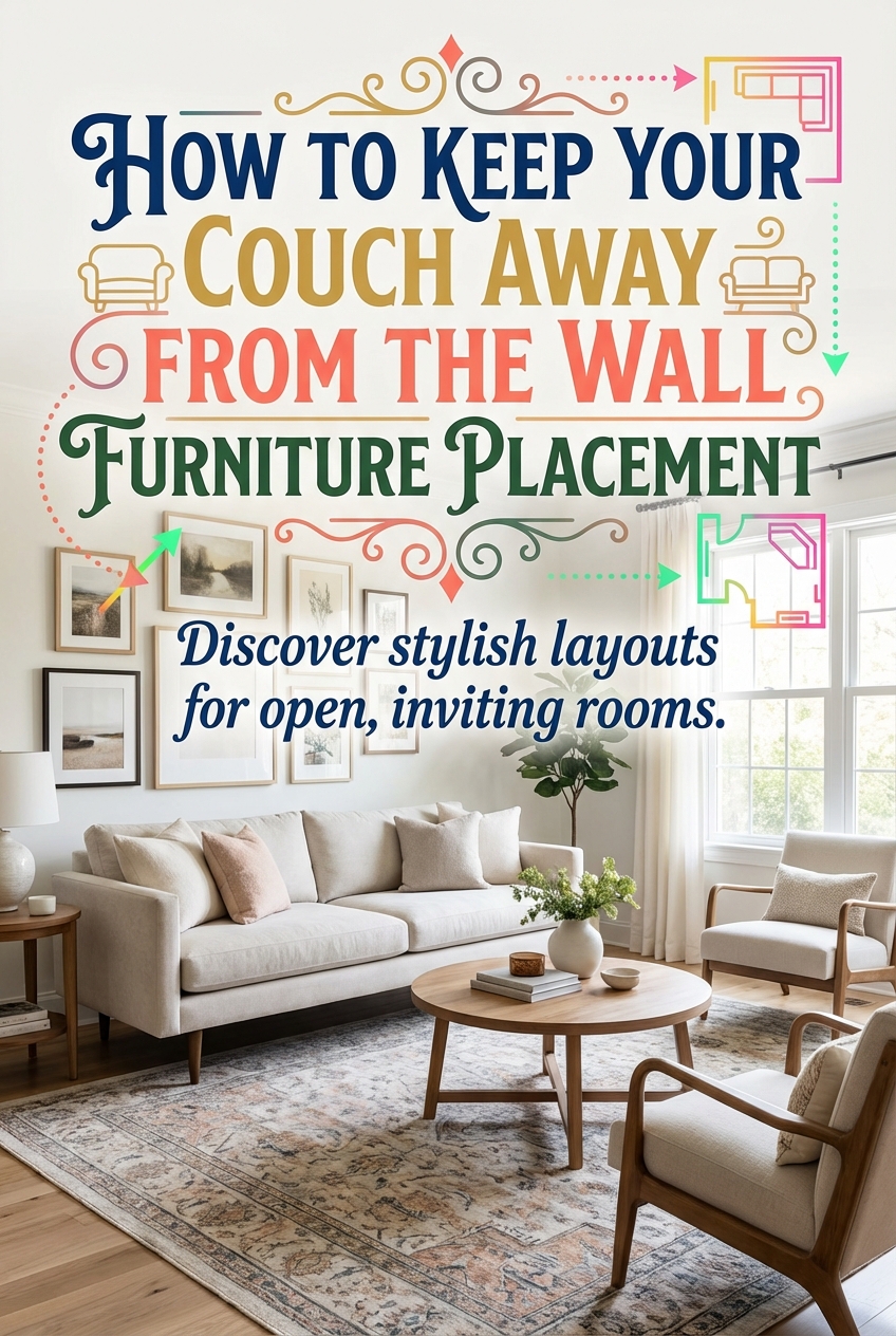 How to Keep Your Couch Away from the Wall Furniture Placement - photo 2