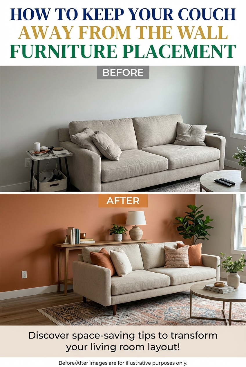 How to Keep Your Couch Away from the Wall Furniture Placement - photo 5