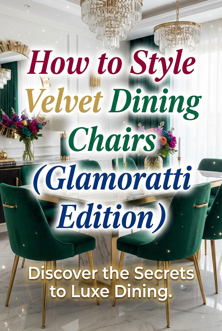How to Style Velvet Dining Chairs (Glamoratti Edition) - photo 2