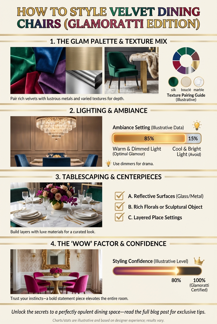 How to Style Velvet Dining Chairs (Glamoratti Edition) - photo 3