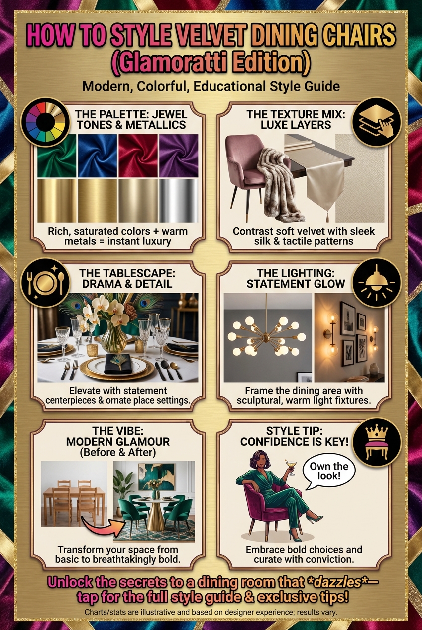 How to Style Velvet Dining Chairs (Glamoratti Edition) - photo 4