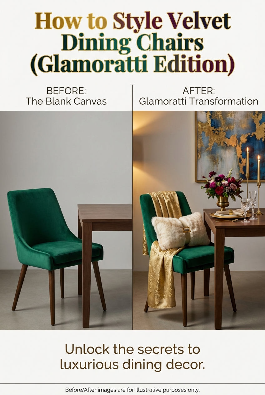 How to Style Velvet Dining Chairs (Glamoratti Edition) - photo 5