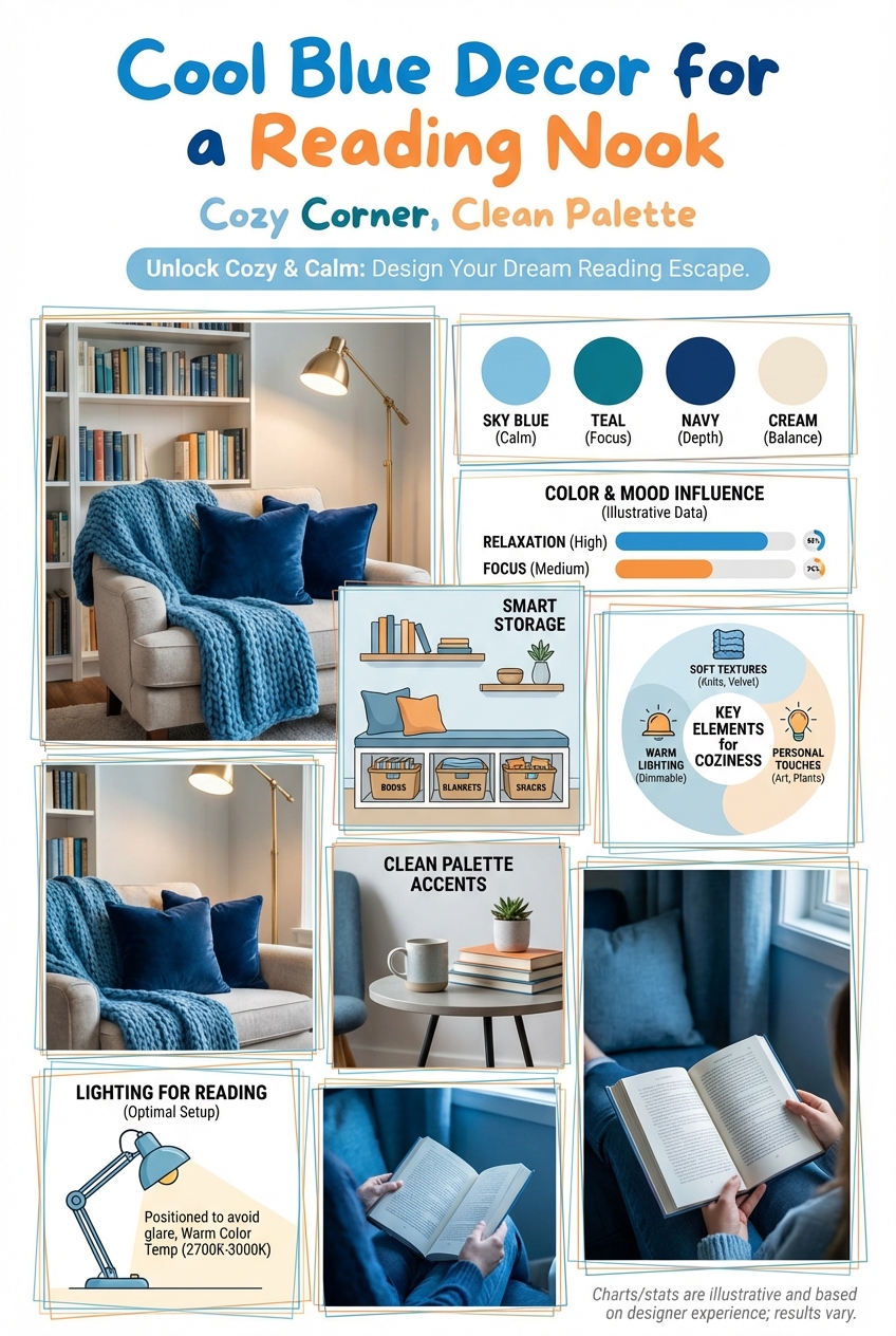 Cool Blue Decor for a Reading Nook: Cozy Corner, Clean Palette - photo 4