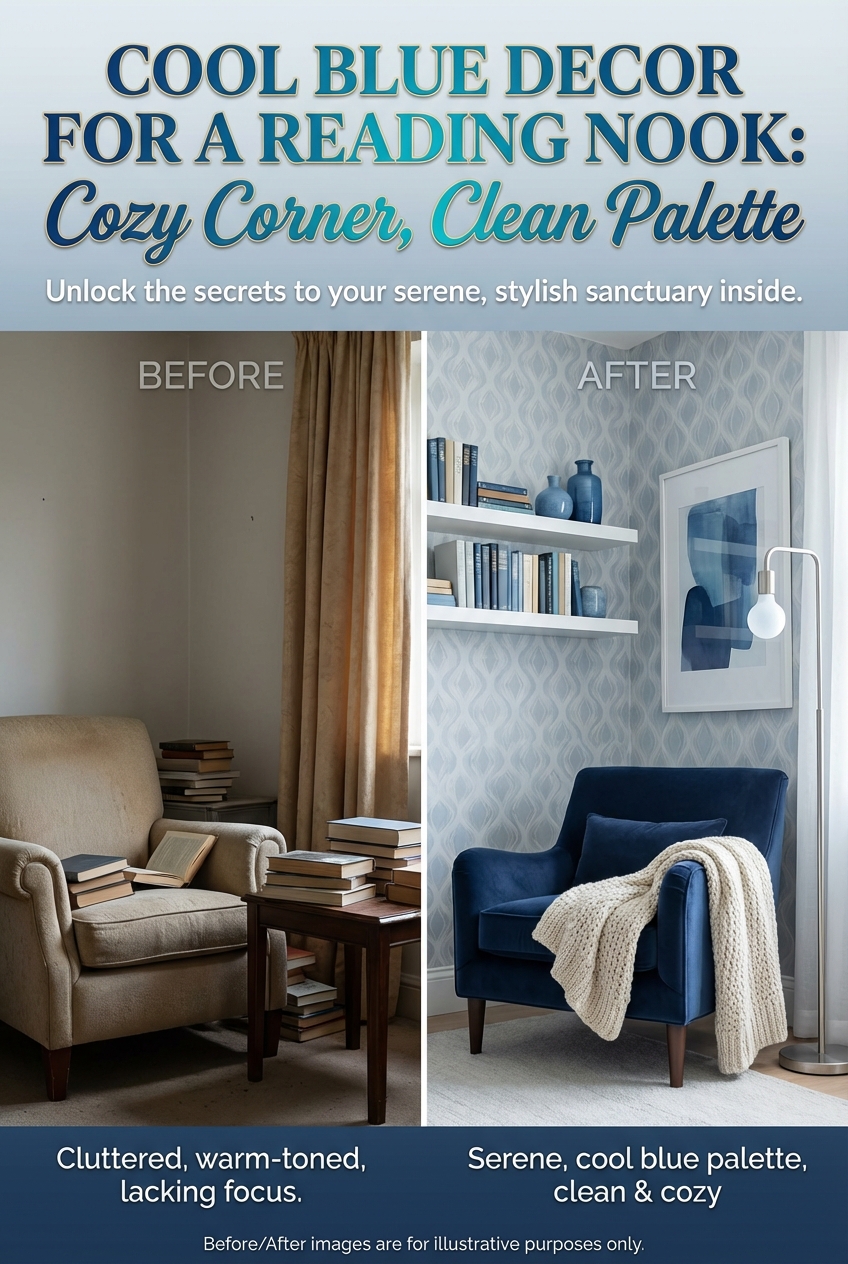 Cool Blue Decor for a Reading Nook: Cozy Corner, Clean Palette - photo 5