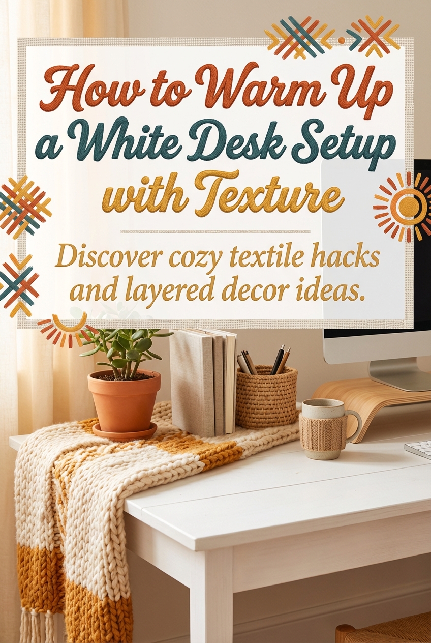 How to Warm Up a White Desk Setup with Texture - photo 2
