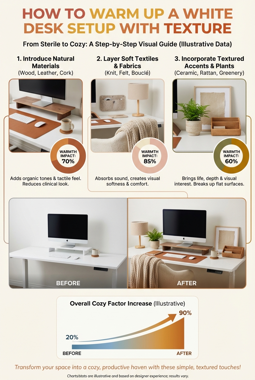How to Warm Up a White Desk Setup with Texture - photo 3