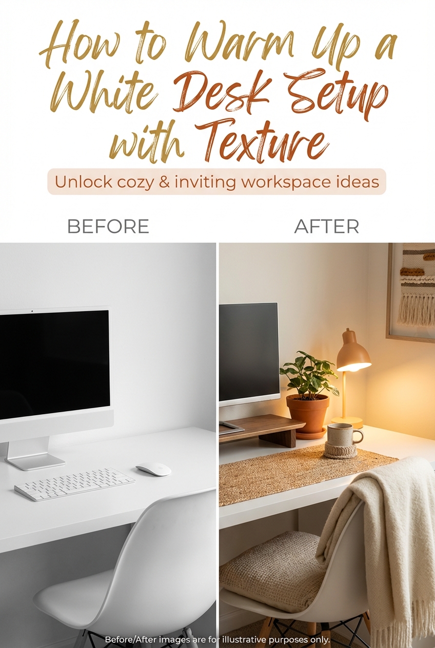 How to Warm Up a White Desk Setup with Texture - photo 5