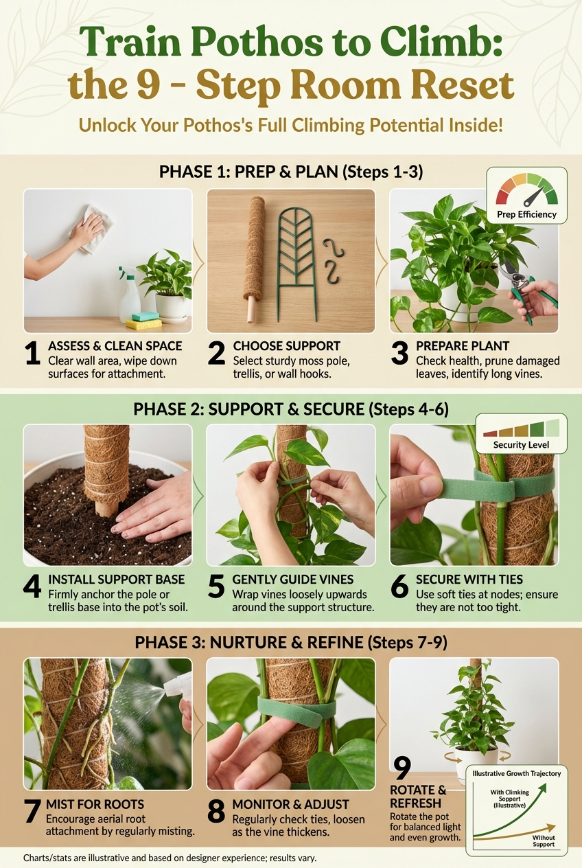 Train Pothos to Climb: the 9 – Step Room Reset - photo 3