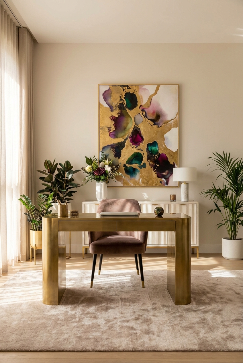 Glamorous Home Office Ideas for Chic Workspaces