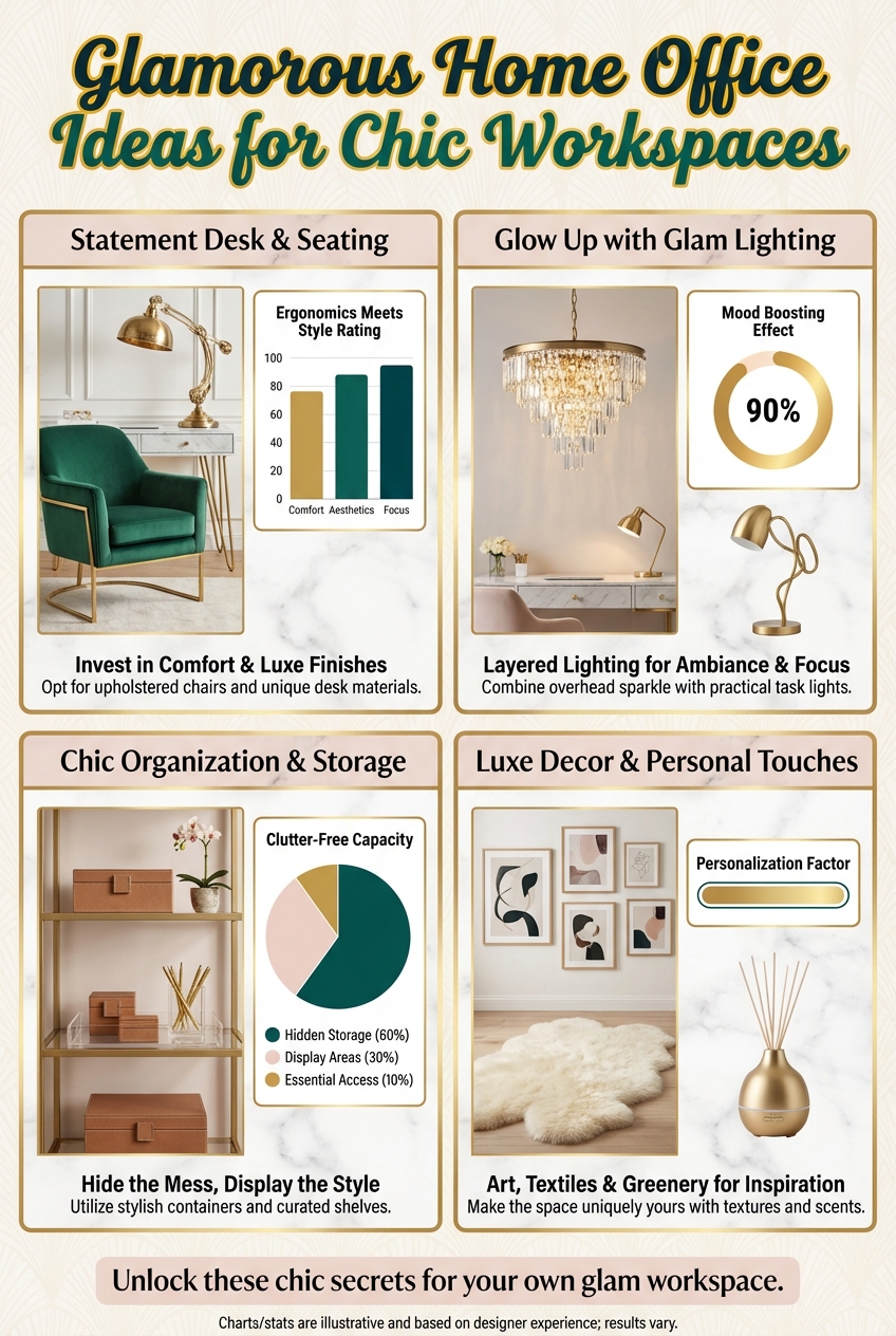 Glamorous Home Office Ideas for Chic Workspaces - photo 3
