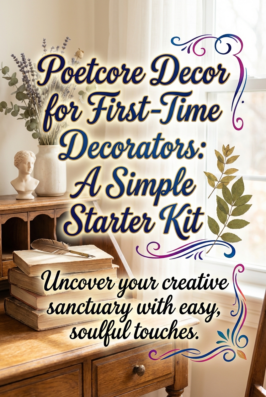 Poetcore Decor for First-Time Decorators: A Simple Starter Kit - photo 2